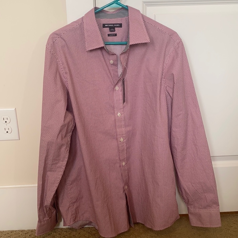 Michael Kors men’s button down new with tags! Size L